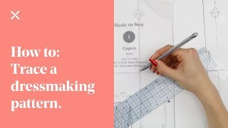 How To Trace a Dressmaking Pattern [upl. by Sidonie]