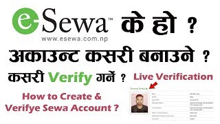 How to Create and Verify eSewa Account On Laptop [upl. by Attikin200]