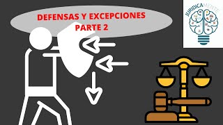 DEFENSAS Y EXCEPCIONES PARTE 2  Litispendencia  Pago  Compensación  Legitimación  Obscuridad [upl. by Hansel726]