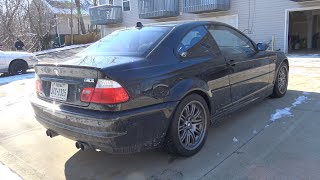 Stock M3 E46 Exhaust Sound Downshift Cold Start Revs [upl. by Namqul]