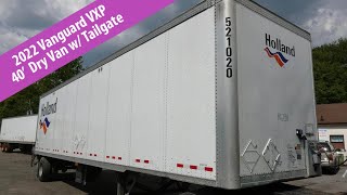 2022 Vanguard VXP 40 Single Axle Dry Box Trailer  TRO 0814244 [upl. by Atilal]