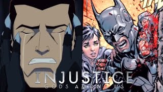 Injustice Catwomen sees Batman Crying  Movie vs Comic [upl. by Katey]