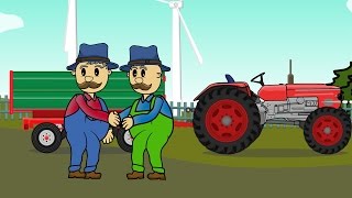 Farmers Brothers and Beet Sowing  Colorful Animations about Tractors For Kids [upl. by Pisano944]