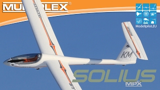 SOLIUS MULTIPLEX RC GLIDER VIDEO TESTREPORT quotFLUGBERICHTquot amp quotOUT OF THE BOXquot TESTBERICHT TEST [upl. by Ibbed]