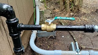 HVAC Generac Generator  Gas Line Install [upl. by Anifares764]