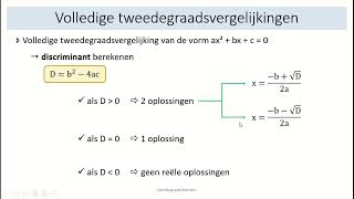 tweedegraadsfuncties  12 volledige tweedegraadsvergelijkingen van de vorm ax²bxc0 [upl. by Enylcaj]