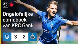 KRC Genk gooit Club Brugge omver 🔄🔵  Genk vs Club highlights [upl. by Lauro753]