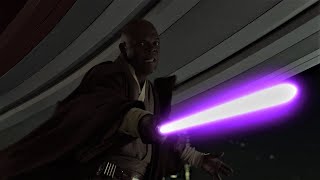 Mace Windu Lightsaber Compilation [upl. by Aekahs]