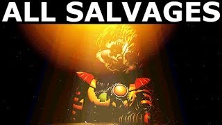 FNAF 6  All Animatronic Salvage Minigames Freddy Fazbears Pizzeria Simulator No Commentary [upl. by Eesdnil818]