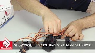 SHOWCASE  ESP12E Motor Shield based on ESP8266 [upl. by Aij]