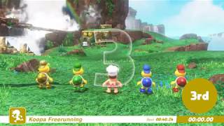 Super Mario Odyssey GuideAll Koopa Freerunner Races  EASY 1st Place for Beginners wGold Koopa [upl. by Alby]