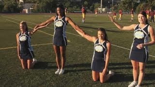 How to Do a Basic Cheer Pyramid  Cheerleading [upl. by Durtschi678]