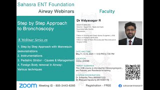 Airway  Step by Step Approaches to Bronchoscopy Part 1  Dr Vidyasagar [upl. by Mufi]