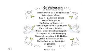 The Lords Prayer in Pennsylvania Dutch [upl. by Alleroif623]