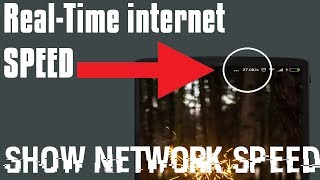 How To Display RealTime internet SpeedNetwork Speed on Status Bar  Xiaomi Redmi Note 4 [upl. by Eudosia]