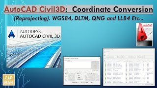 AutoCAD Civil 3D Coordinate Conversion [upl. by Zildjian]