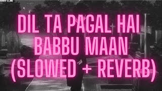 Dil Ta Pagal Hai  Babbu Maan Slowed  Reverb [upl. by Aennyl]