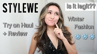 STYLEWE Try on Haul  Review  Winter Fashion 2024 [upl. by Oderfliw]