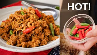 HOT THAI TUNA  Red Curry Stir Fried Tuna Recipe [upl. by Ettennil]