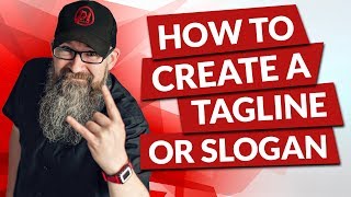 How to create a tagline or slogan [upl. by Eerazed]