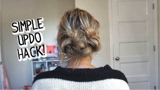 EASIER THAN IT LOOKS EVERYDAY UPDO For Short Medium and Long Hair [upl. by Heisel]