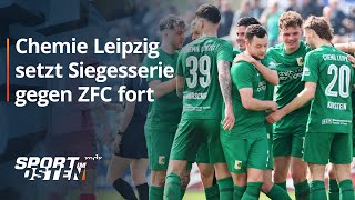 Chemie Leipzig bringt gegen Meuselwitz knappen Vorsprung ins Ziel  Sport im Osten  MDR [upl. by Alleyne]