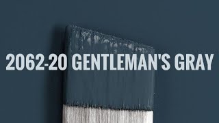 BENJAMIN MOORE GENTLEMANS GRAY  Navy Blue Paint Color Review [upl. by Immak260]