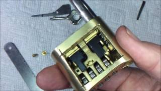 ABUS LOCK DISASSEMBLY [upl. by Kinsley]