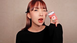 ASMR  빨간맛 빠른 탭핑 🍎💄🍷 [upl. by Laehpar460]