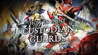 Warhammer 40000 How to Paint Adeptus Custodes [upl. by Ecnahs]