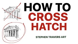 How to Cross Hatch  The Best Cross Hatching Tip [upl. by Minsk718]