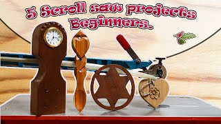 5 easy scroll saw projects Scroll saw projects for beginners [upl. by Essirehc22]