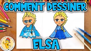 Comment dessiner ELSA facilement étape par étape [upl. by Pelpel]