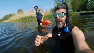 Snorkeling at Gaasperplas lake Netherlands May 2022 [upl. by Anemij882]