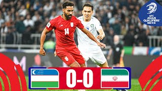 Goalless again  Uzbekistan  IR Iran  Highlights  AsianQualifiers  Road To 26 [upl. by Alisa]