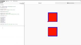 Trinket Python Turtle Lesson Outlined Color Filled Shapes [upl. by Ian]