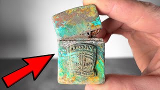 Zippo Lighter Restoration DDay WW2  1944 Largest Amphibious Invasion [upl. by Abrahamsen473]