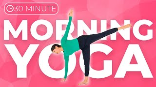 30 minute Full Body Morning Yoga Workout to STRENGTHEN amp TONE [upl. by Ahseet]