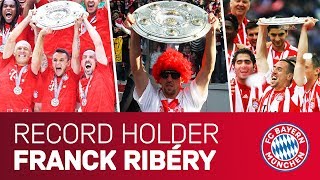 Franck Ribéry  ALL Bundesliga Trophy Lifts for FC Bayern [upl. by Hagar]