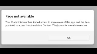 Fix Windows 11 Security Error Your IT Administrator Has Limited Access To Some Areas Of This App [upl. by Nuahsed401]