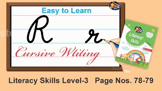 Cursive Writing for Beginners  Letter R  Cursive Capital and Small Alphabet  Learning Booster [upl. by Ardnuhsor]