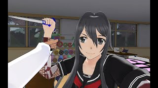 Struggling with Ryoba in Yakuza mode in Joze Shiubas POV  Yandere Simulator [upl. by Ehcnalb]