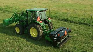 Restore pasture using overseeder  John Deere Tips Notebook [upl. by Anneh]