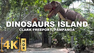 Walking Tour at Dinosaurs Island Clark  4K HDR  Clark Freeport Pampanga  Philippines [upl. by Afas]