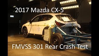 20172020 Mazda CX5 FMVSS 301 Rear Crash Test 50 Mph [upl. by Aynotan]