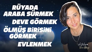 RÜYA YORUMLARI Rüyada Araba Sürmek Deve Görmek Ölmüş Birisi İle Evlenmek  Emine Akkaya [upl. by Kerri]