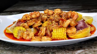 THE BEST SHRIMP BOIL IVE EVER MADE Shrimp Boil Recipe [upl. by Lovel]