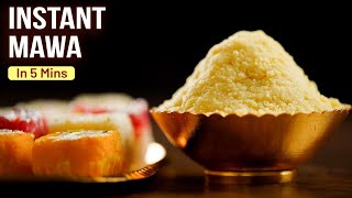 Instant Mawa In 5 Mins  3 Ingredients Mawa  MOTHERS RECIPE  Instant Mawa Recipe At Home [upl. by Matilda]