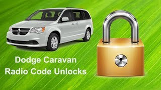 How To Find Your Dodge Caravan Radio Code [upl. by Hesler406]