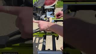 How to Use Ryobi Miter Saw Clamp [upl. by Ierna]